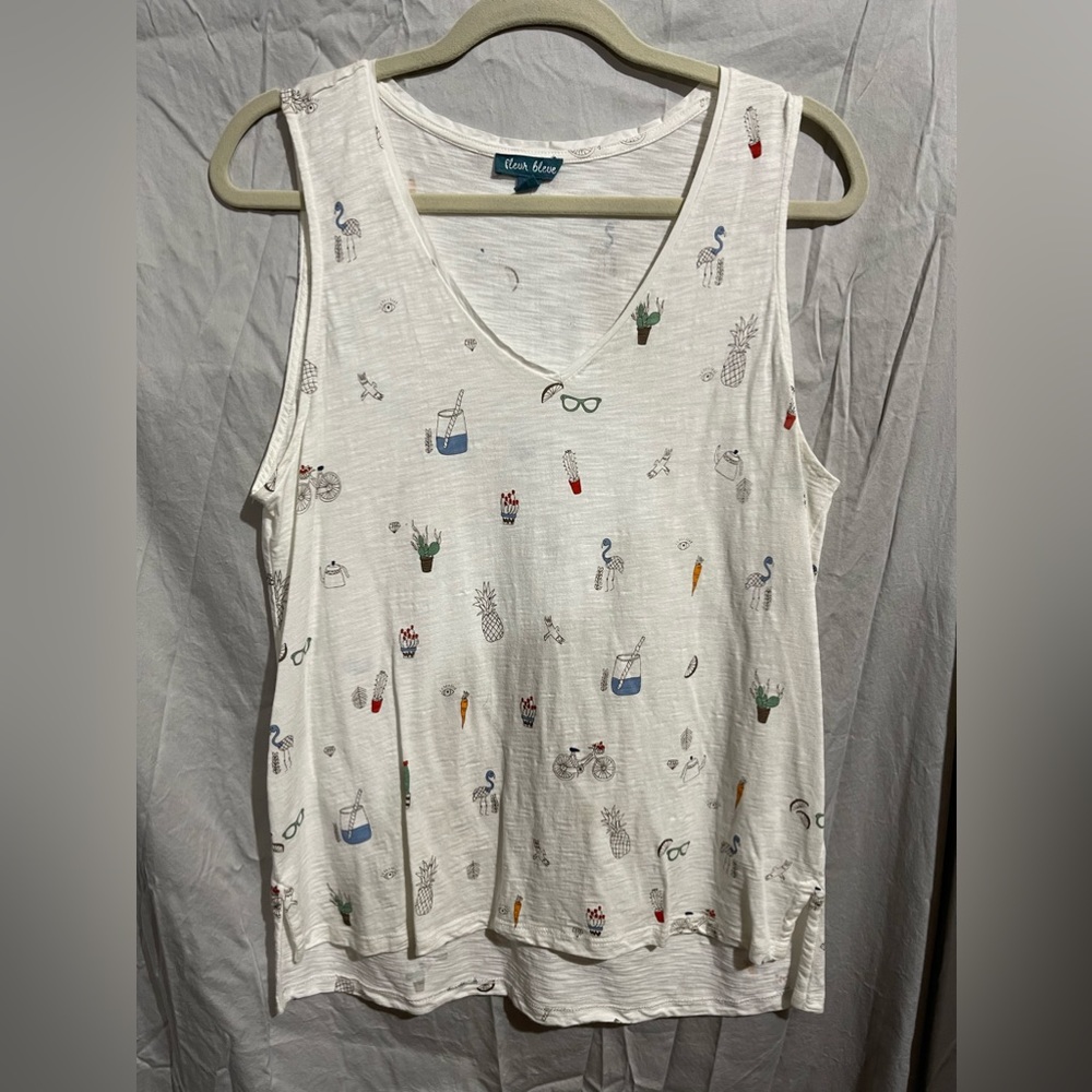 Fleur Bleve tank size X-Large